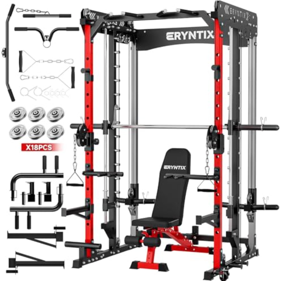 Home Gym Power Rack - Smith Machine 2600 LBS Capacity Power