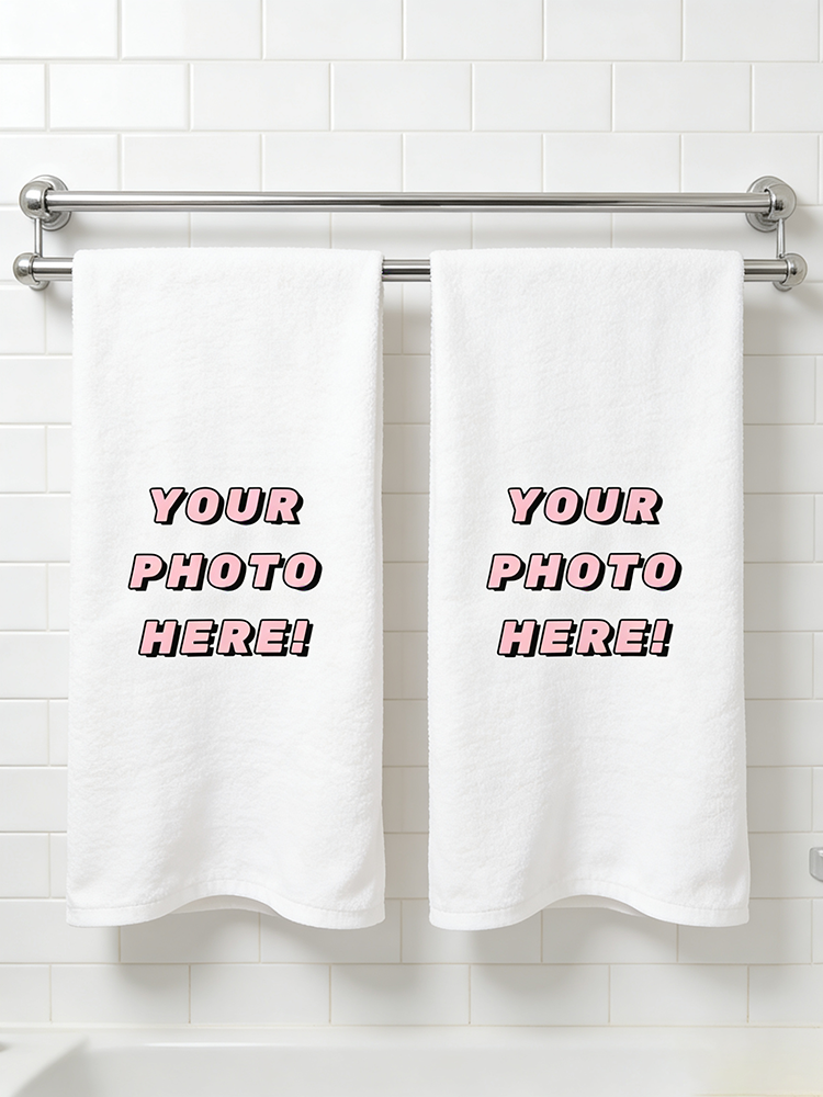 Home Gym Diy - 1Pc/2Pc Custom Photo Towel, Upload Your