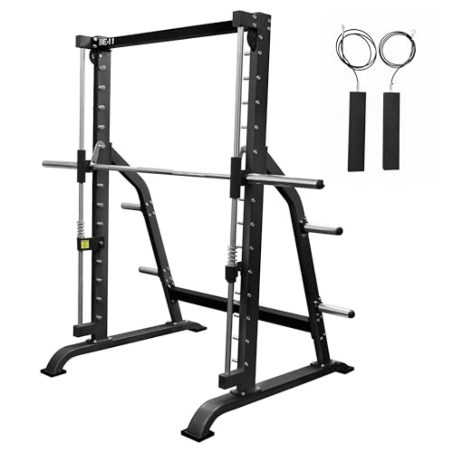Home Gym Leg Machine - Smith Machine Multi-Function Power Rack for