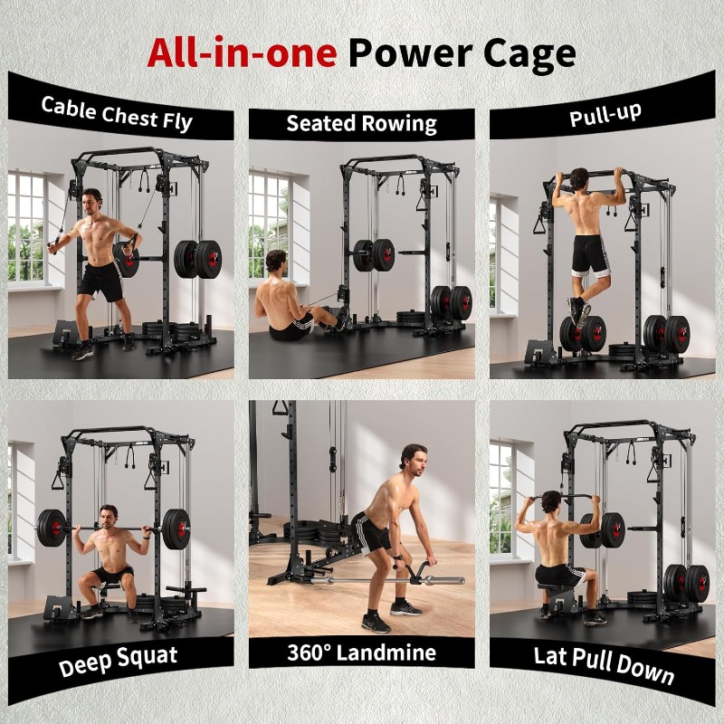 JEEKEE 2000LB Heavy Duty Power – обзор и цена Home Gym Power Rack