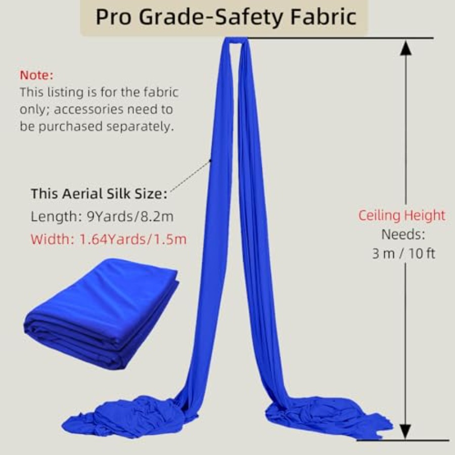 Aerial Silks Fabric 9 Yards 8. – обзор и цена Yoga Trapeze Swing