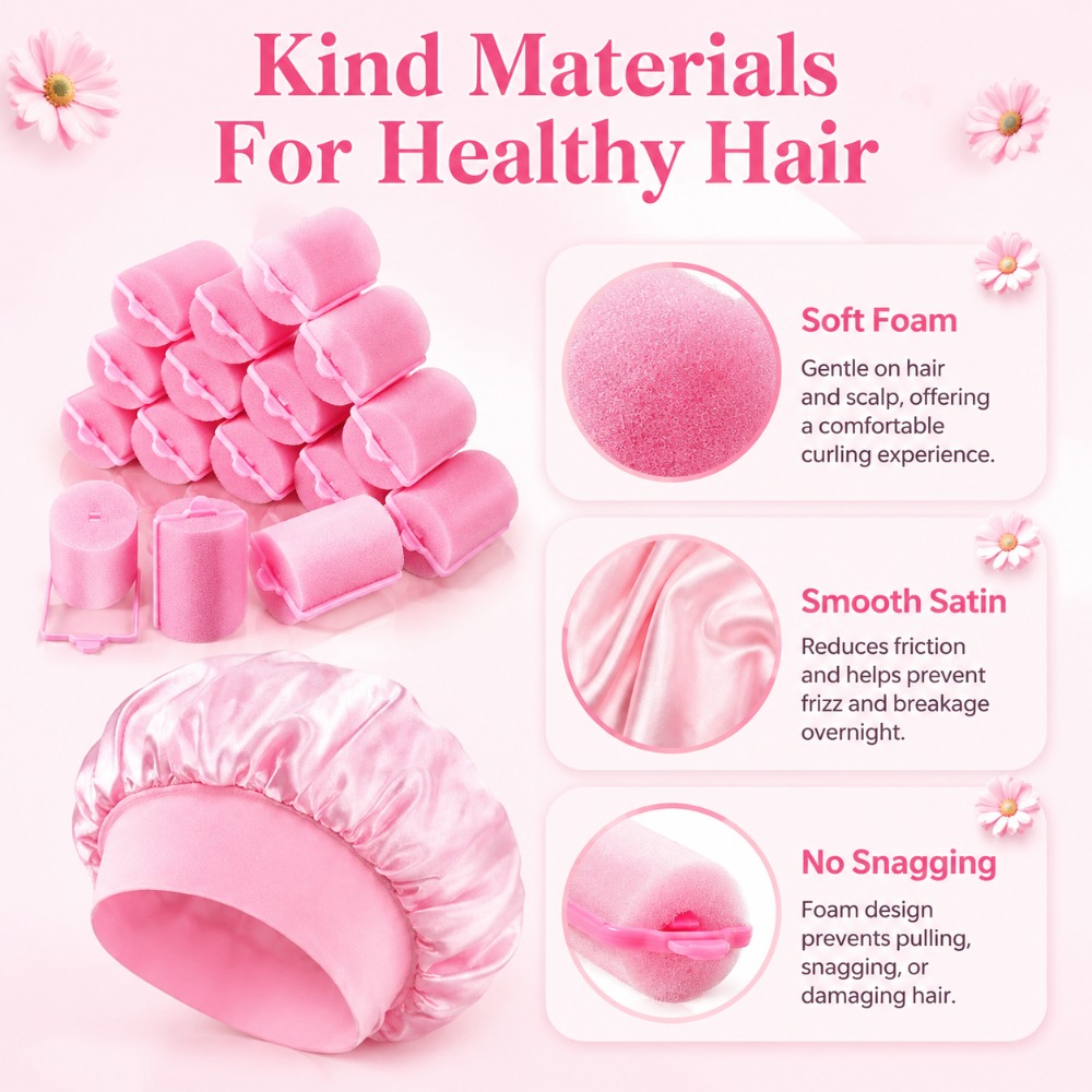 Sponge Hair Rollers with Satin – обзор и цена Preacher Curl Pad