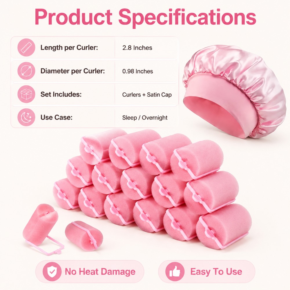 Sponge Hair Rollers with Satin – обзор и цена Preacher Curl Pad