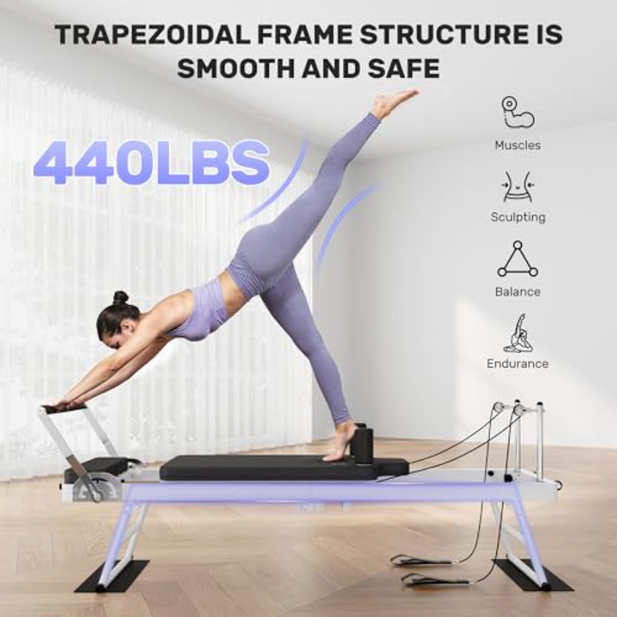 Foldable Pilates Reformer Mach – обзор и цена Home Gym Leg Machine