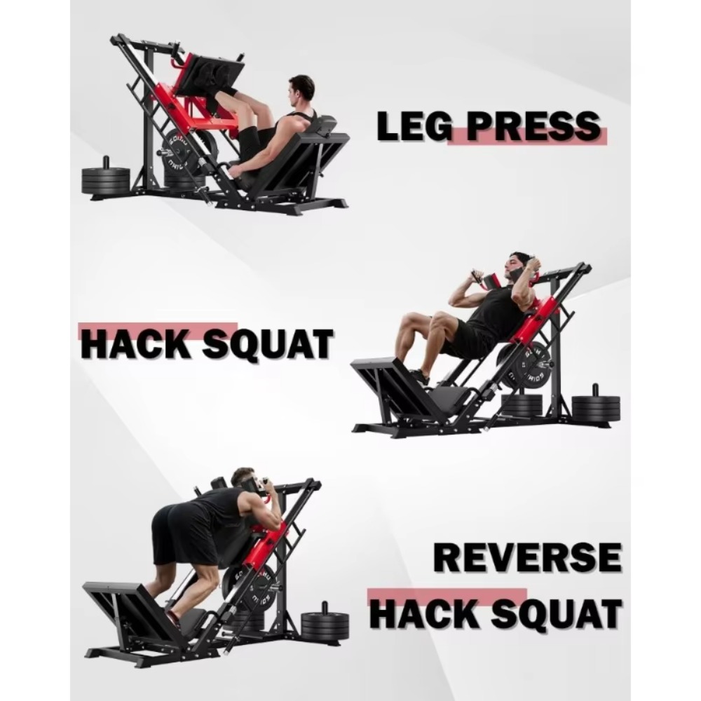 3-in-1 Leg Press Hack Squat Ma – обзор и цена Home Gym Quad Exercises