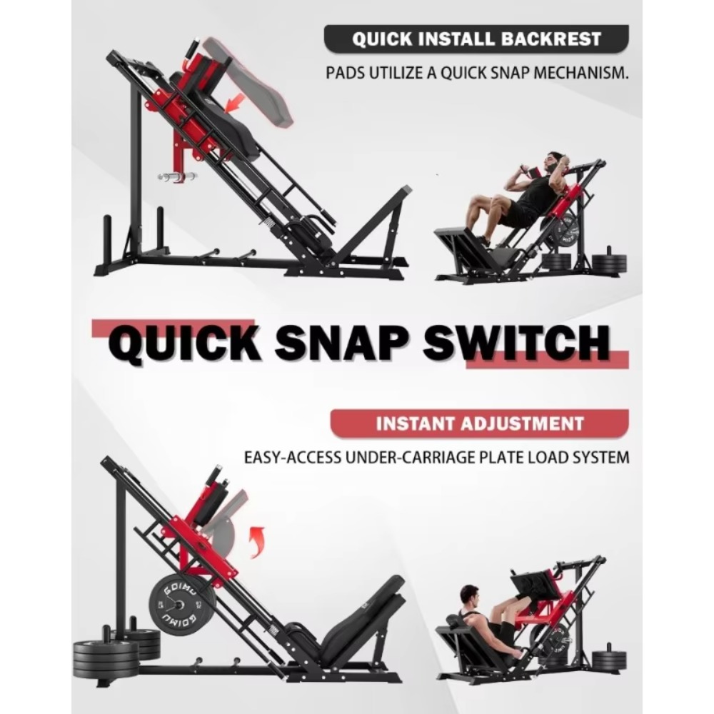 3-in-1 Leg Press Hack Squat Ma – обзор и цена Home Gym Quad Exercises