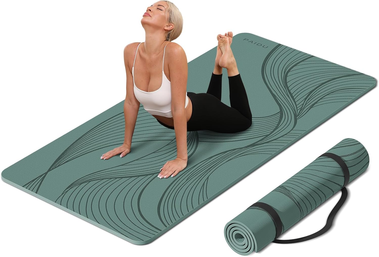 Large Yoga Mat 72x36x0.4 Inch  – обзор и цена Home Gym Yoga Studio
