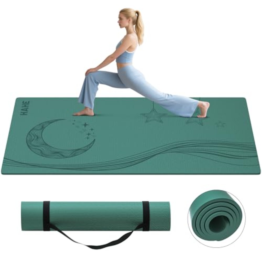 Large Yoga Mat 72x40x0.4 Inch  – обзор и цена Home Gym Yoga Studio