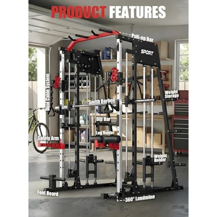 Smith Machine Home Gym All in  – обзор и цена Home Gym Leg Machine