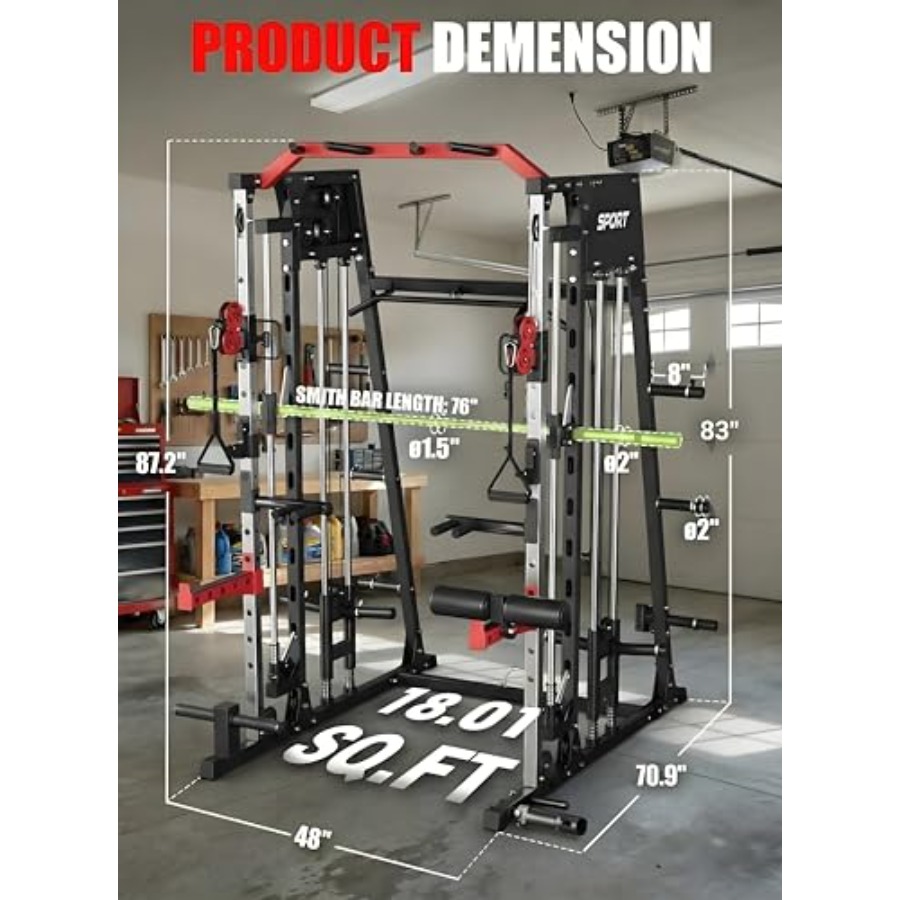 Smith Machine Home Gym All in  – обзор и цена Home Gym Leg Machine