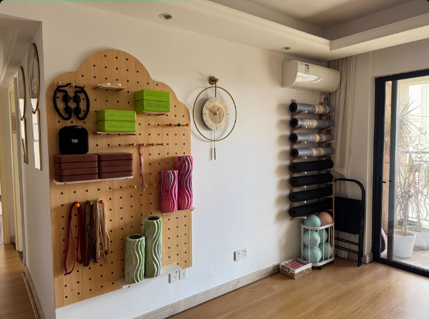 Wooden Yoga Mat Holder Wall Mo – обзор и цена Home Gym Yoga Studio