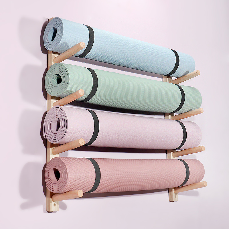 Wooden Yoga Mat Holder Wall Mo – обзор и цена Home Gym Yoga Studio