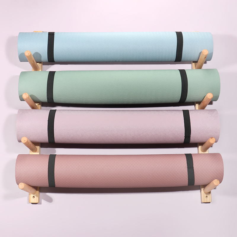 Wooden Yoga Mat Holder Wall Mo – обзор и цена Home Gym Yoga Studio
