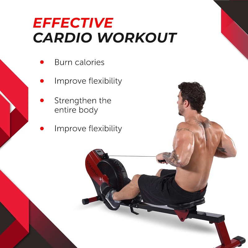Stamina ATS Air Rower Machine  – обзор и цена Home Gym Rowing Machine