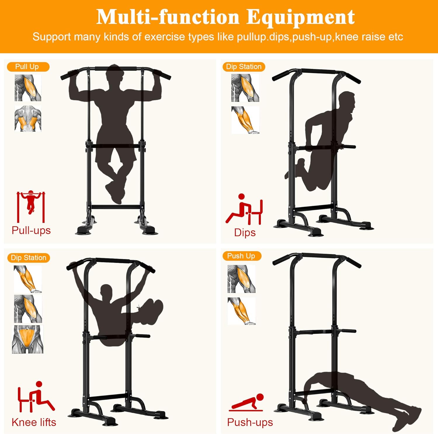 Power Tower Pull Up Dip Statio – обзор и цена Home Gym Multi Station