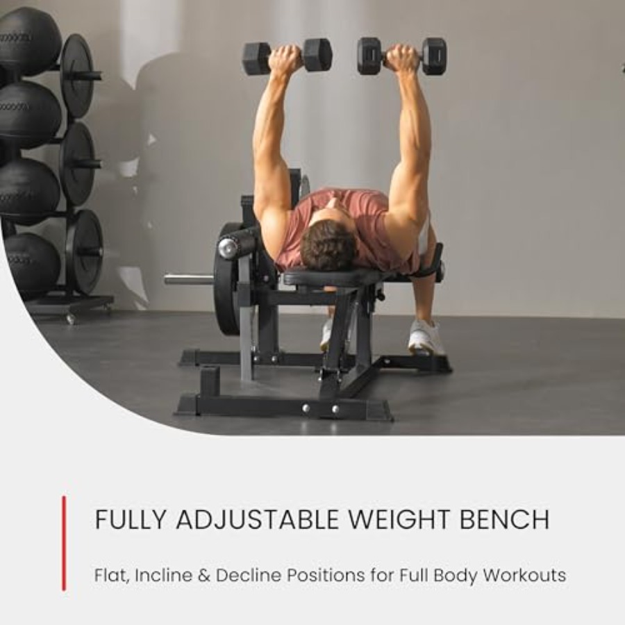 Adjustable Weight Bench with L – обзор и цена Home Gym Leg Machine