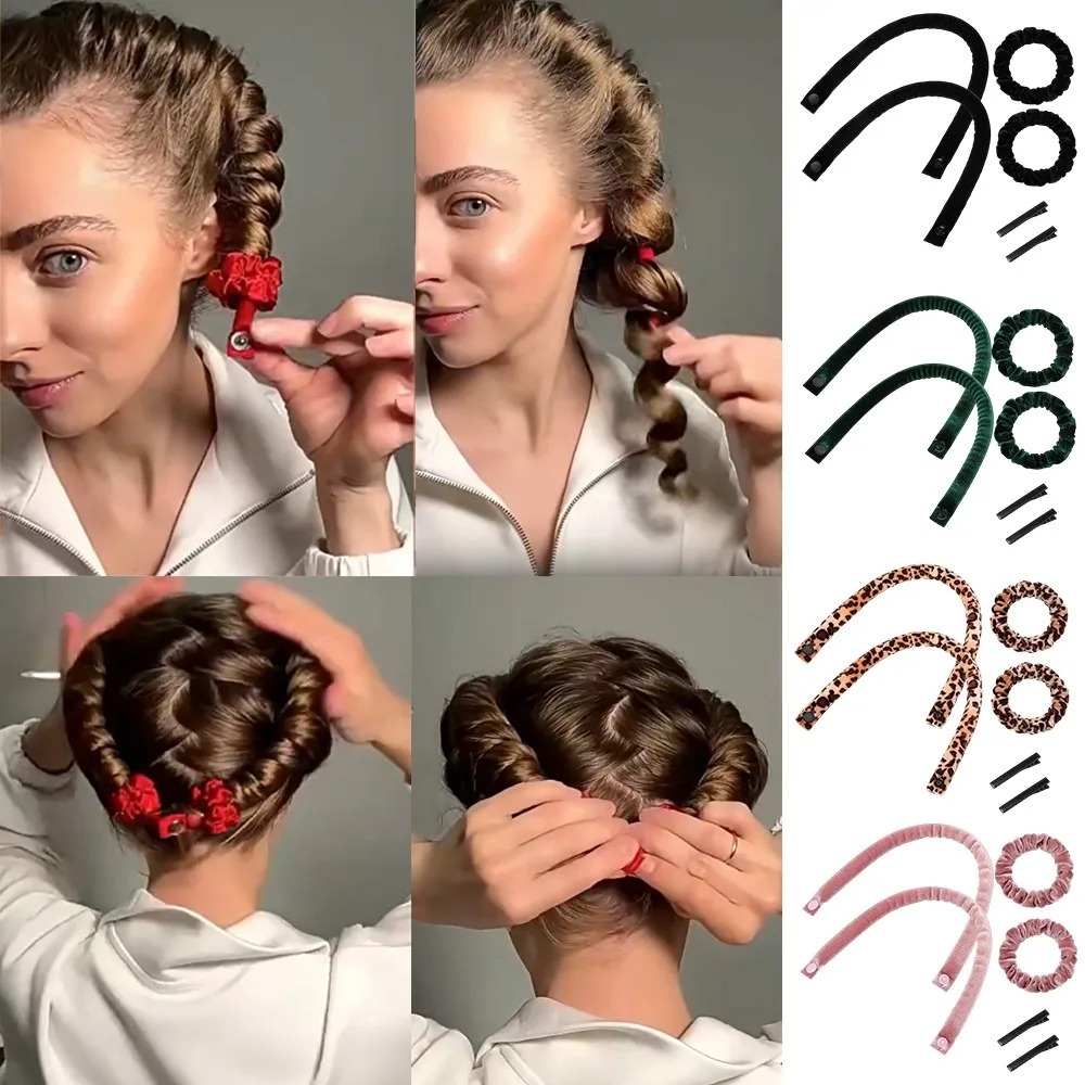 6Pcs Flannel Heatless Curling  – обзор и цена Preacher Curl Pad
