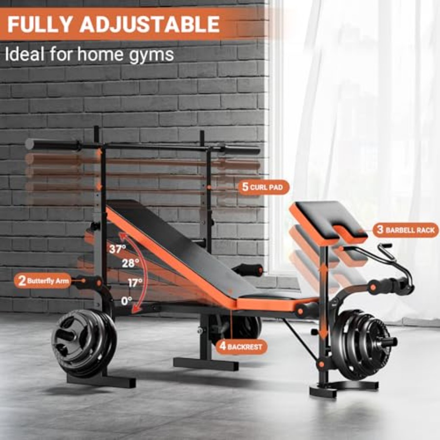 Adjustable Weight Bench, Bench – обзор и цена Preacher Curl Pad