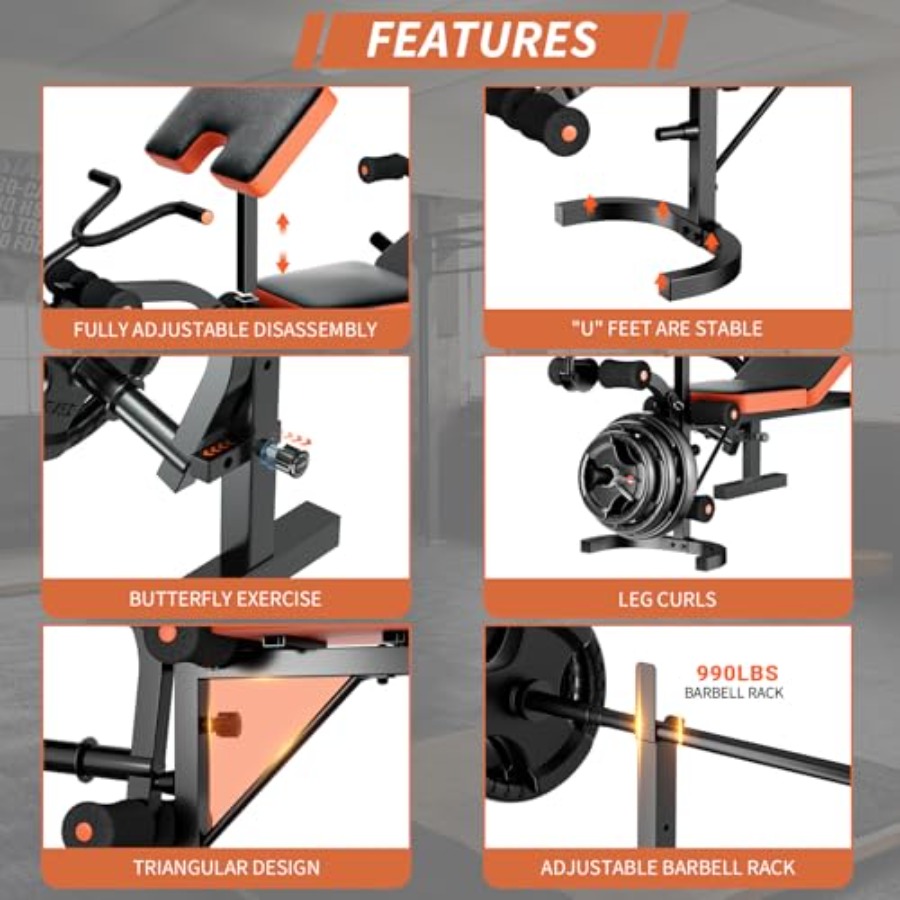 Adjustable Weight Bench, Bench – обзор и цена Preacher Curl Pad