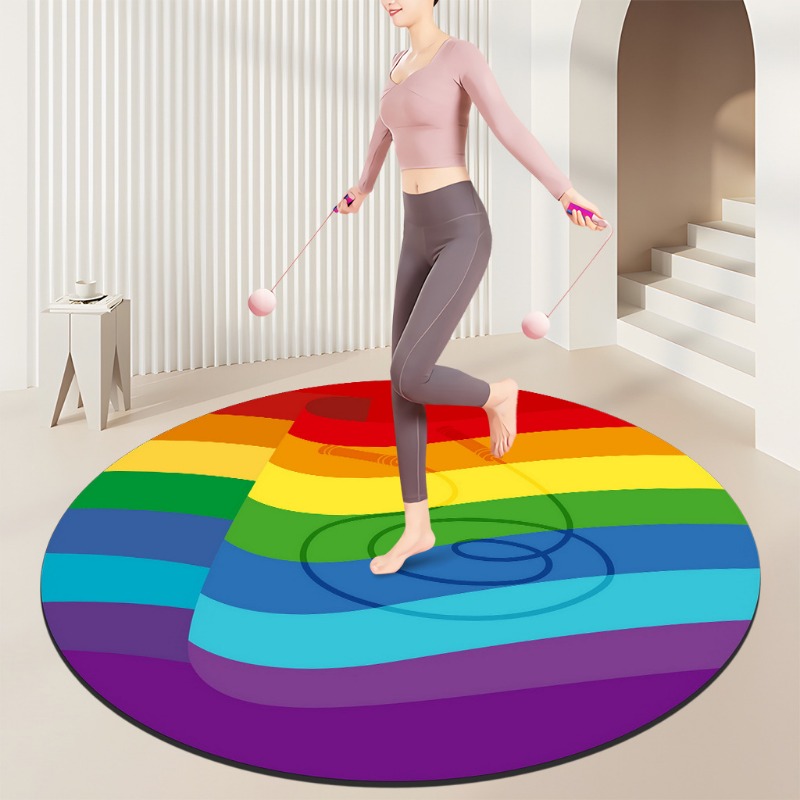 Rainbow Spiral Fitness Mat – C – обзор и цена Home Gym Diy