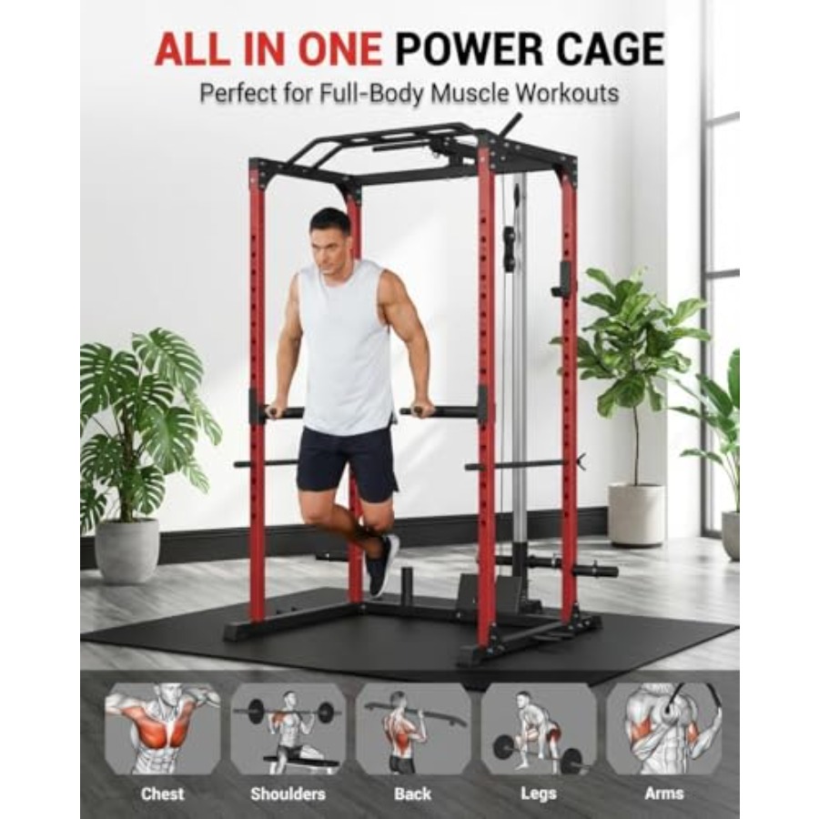 All-in-1 Power Cage with Pulle – обзор и цена Home Gym Power Rack