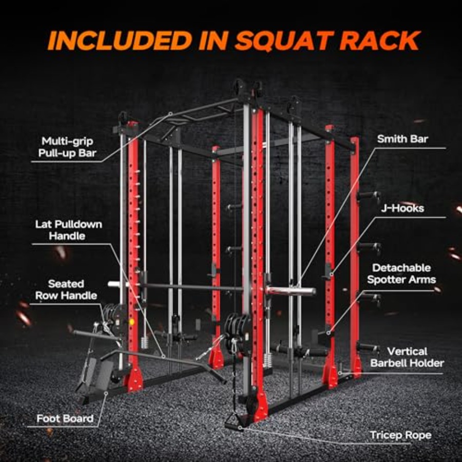 All-in-One Power Rack with Smi – обзор и цена Home Gym Leg Machine