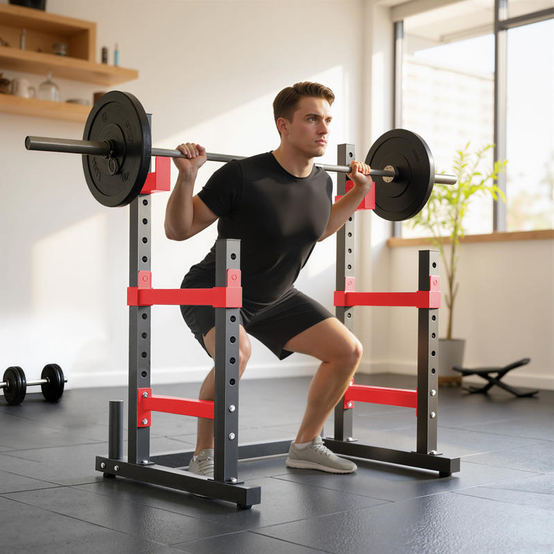 Soozier Adjustable Squat Rack, – обзор и цена Home Gym Luxury