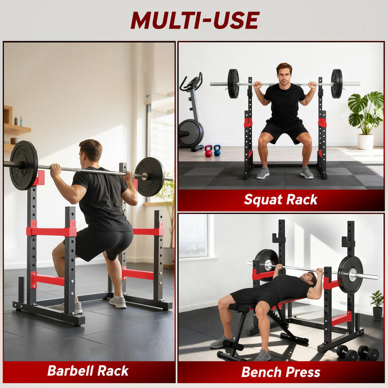Soozier Adjustable Squat Rack, – обзор и цена Home Gym Luxury