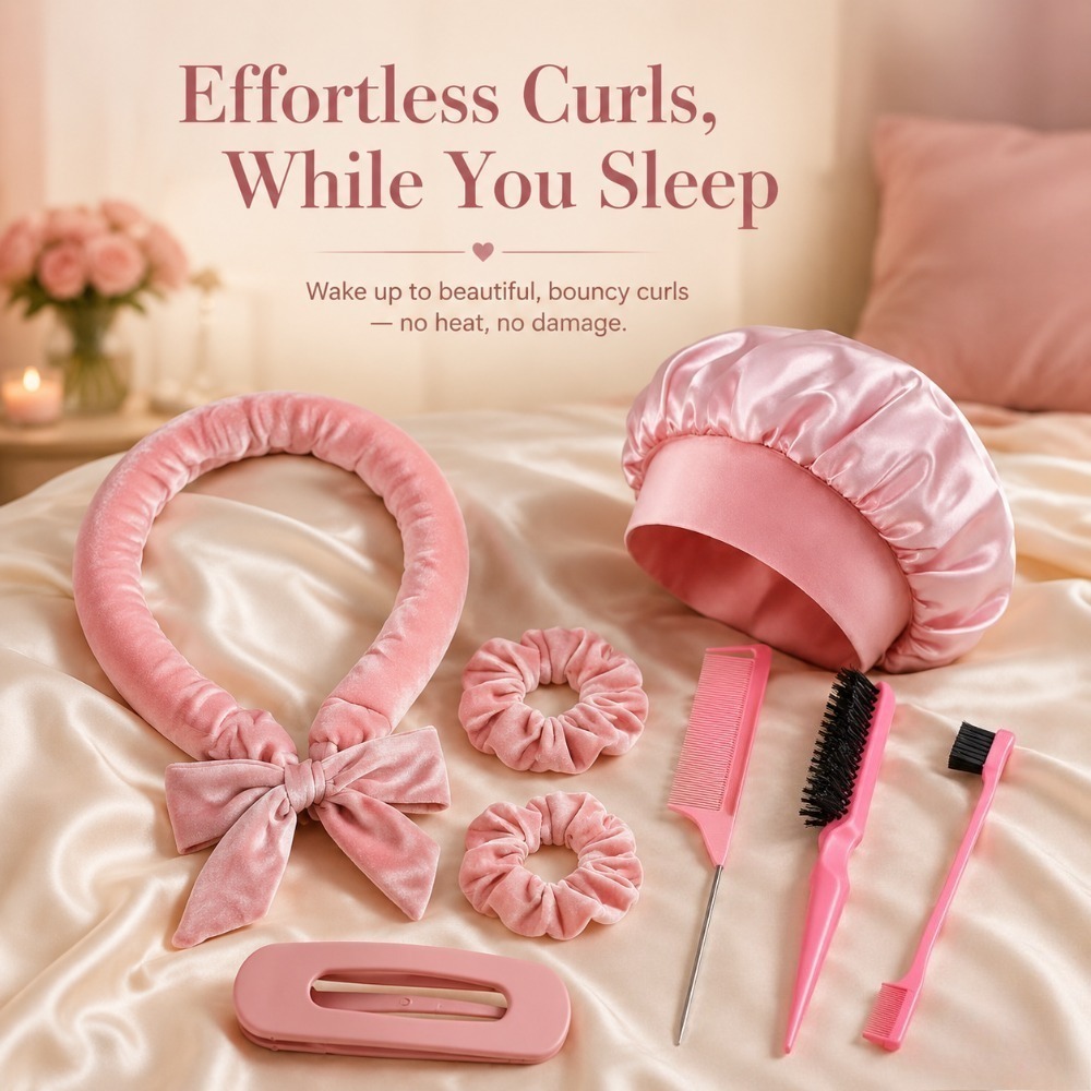 8/5/4Pcs Heatless Hair Curler  – обзор и цена Preacher Curl Pad