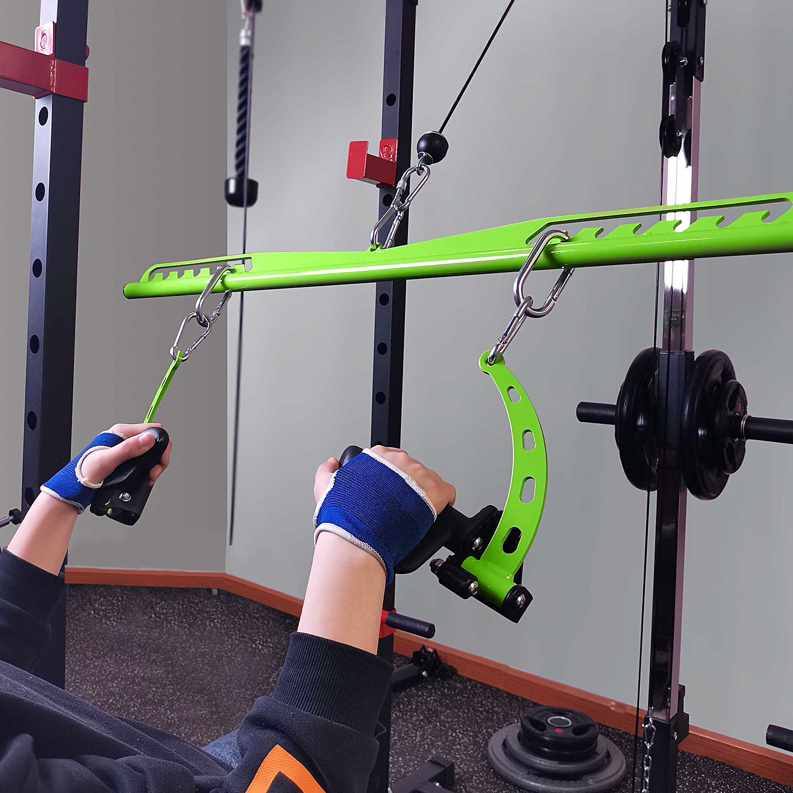 Adjustable Lat Pull down Bar,  – обзор и цена Home Gym Rowing Machine
